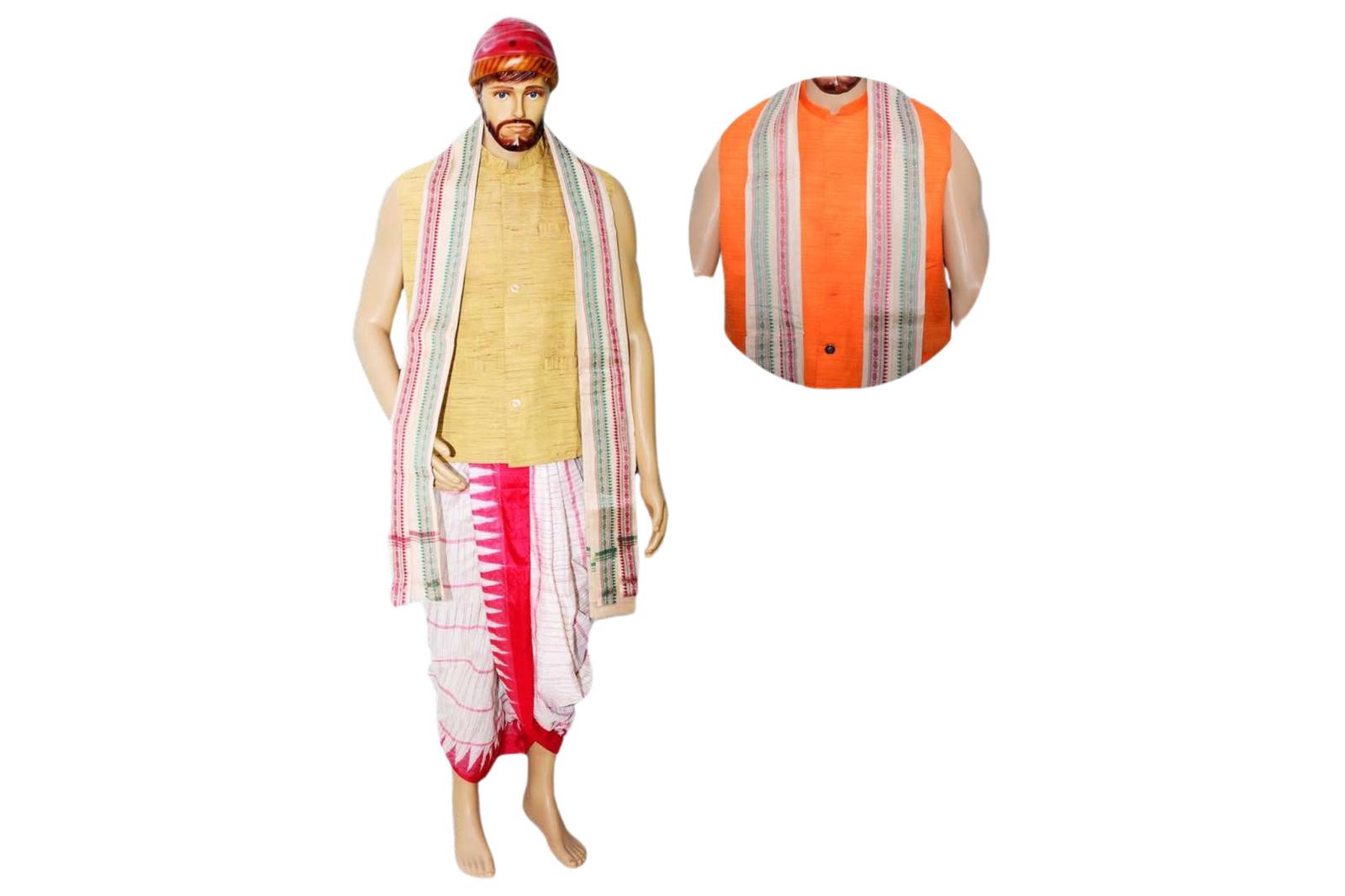 Traditional Men's Wear Anga Vastra, Dhoti, Jacket