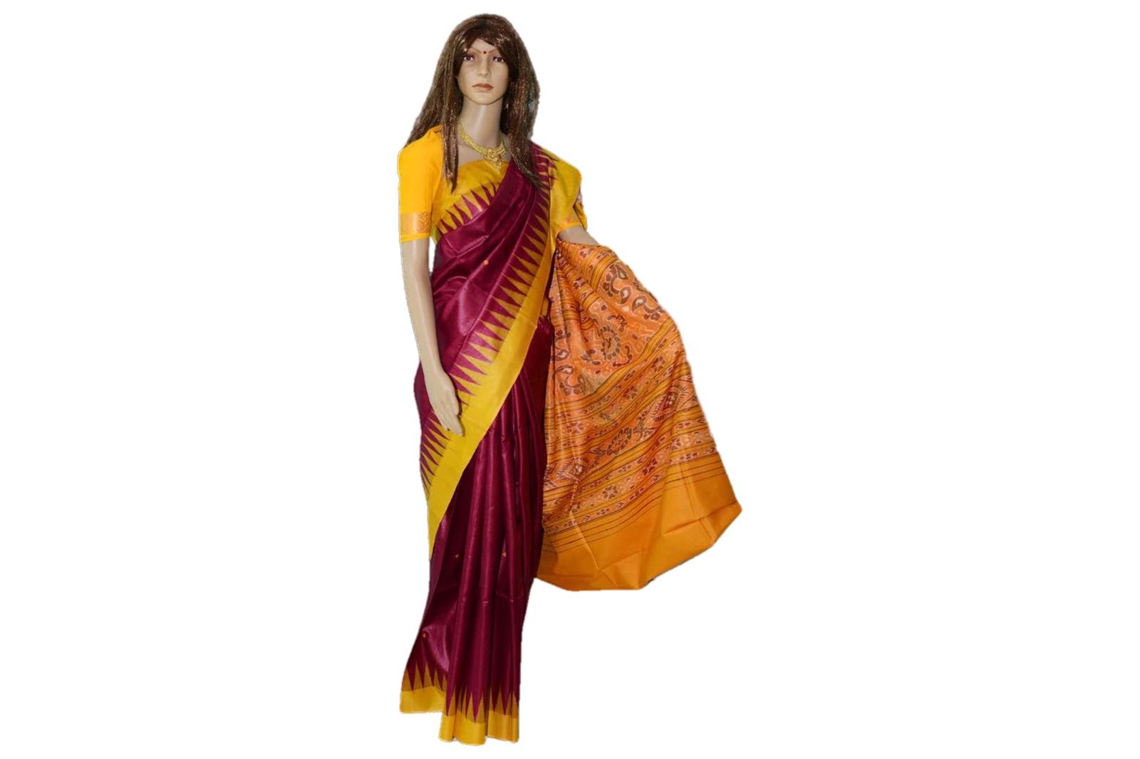 Tusser Fine Silk Saree