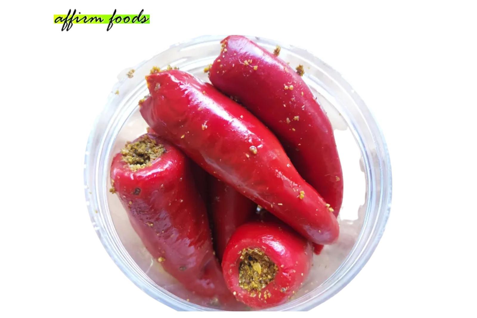 अचार भरवा मिर्चा  | Bharwa Mircha Achar (Glass Jar)