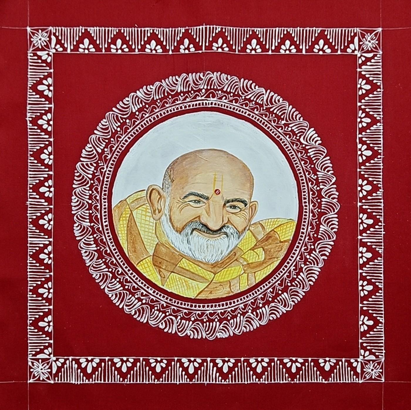 Aipanart Decoration Baba Neem Karoli Maharaj Painting 1212