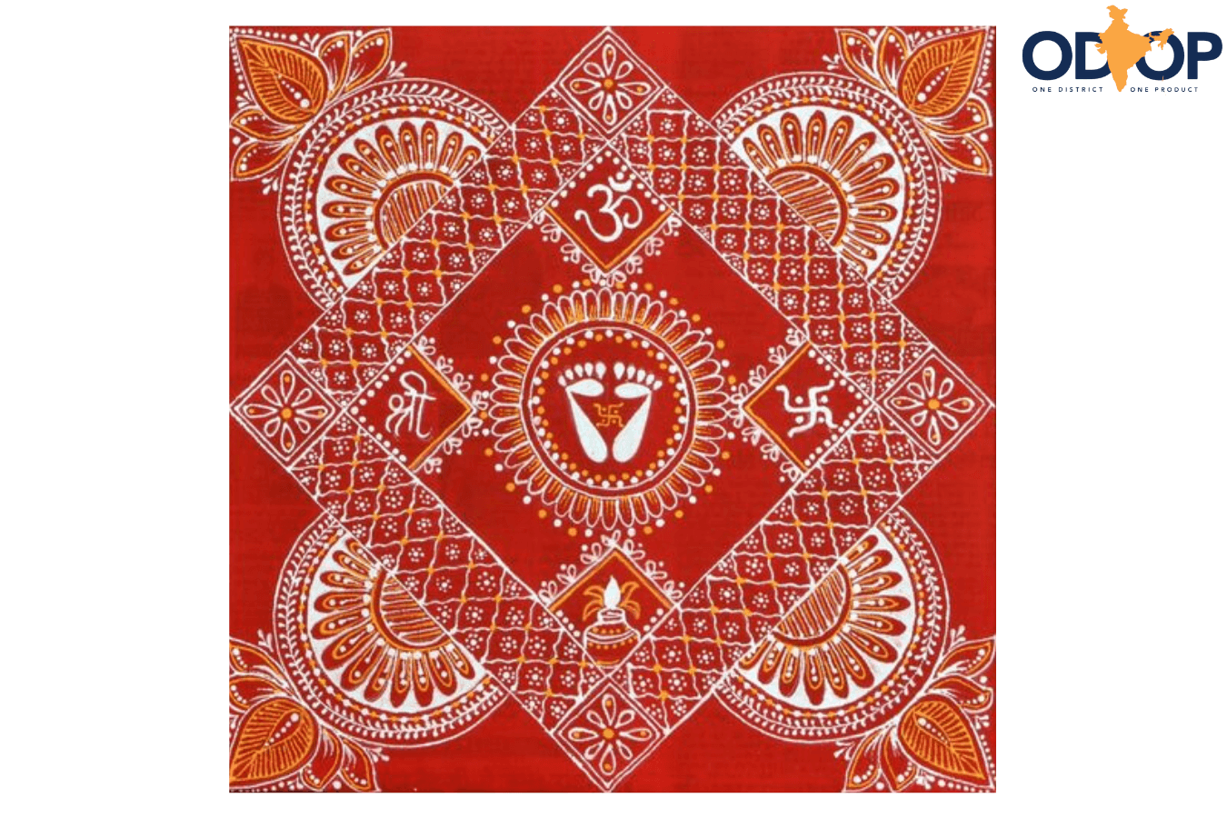 Aipanart Decorations Laxmi Pith /- ऐपण कला सजावट लक्ष्मी पीठ
