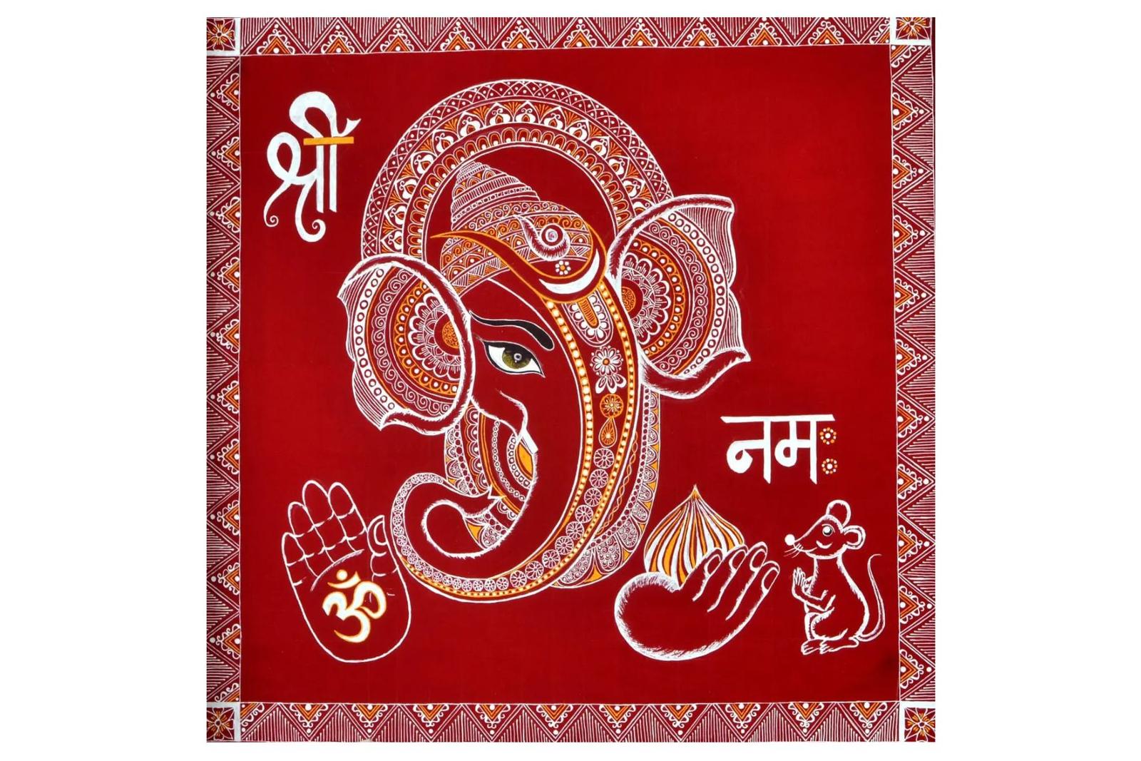 Aipanart Decorated Sri Ganpati Bappa / ऐपण कलाश्री गणपति बप्पा