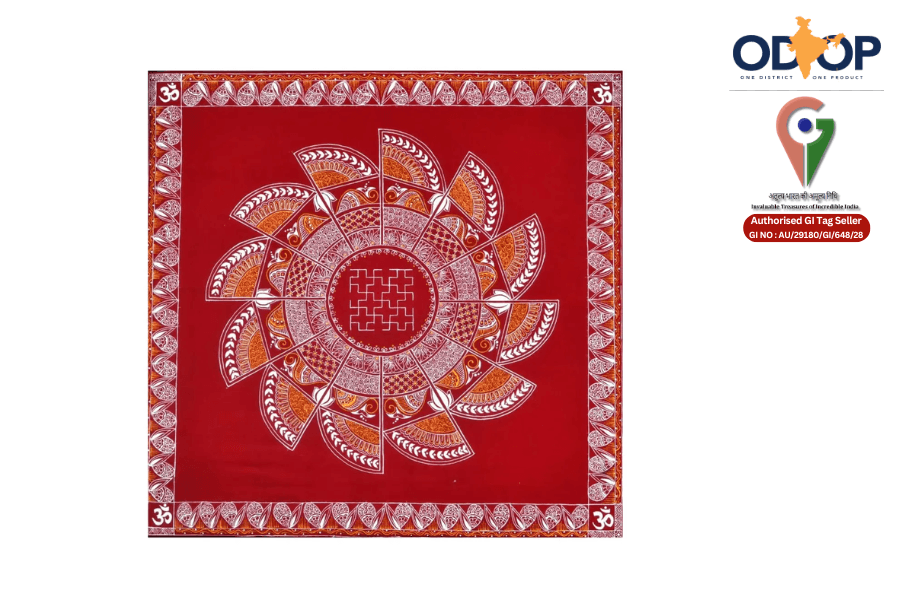 Aipanart Decorated Maa Navadurga Pith / ऐपण कला माँ नवदुर्गा पीठ