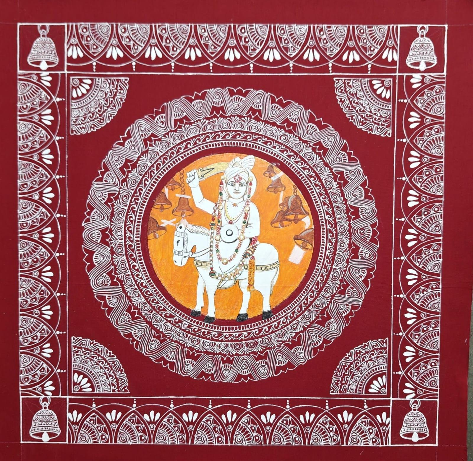 Aipanart Decoration Sri Golju Maharaj Painting 1818