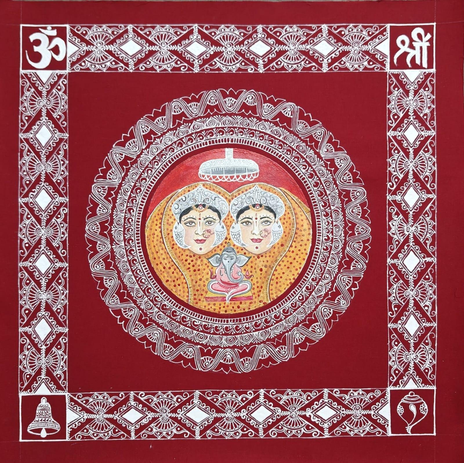 Aipanart Decoration Maa NandaSunanda Aipan Painting 1818
