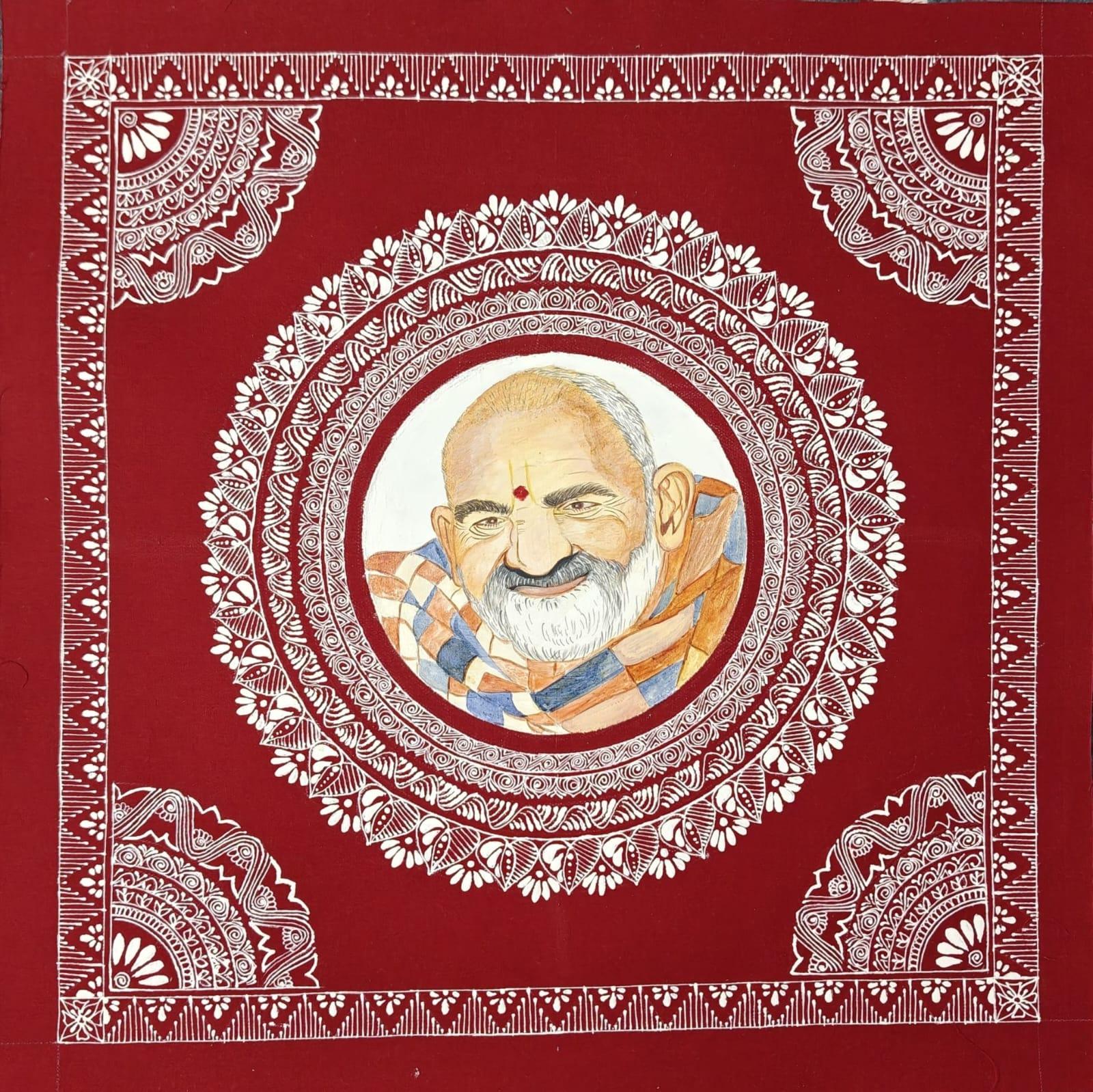 Aipanart Decoration Baba Neem Karoli Maharaj Painting 1818
