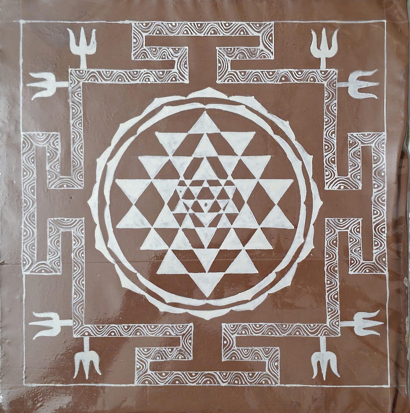 Aipanart Decoration Sri  Maha Laxmi Sri Yantr CCMLYGM1212