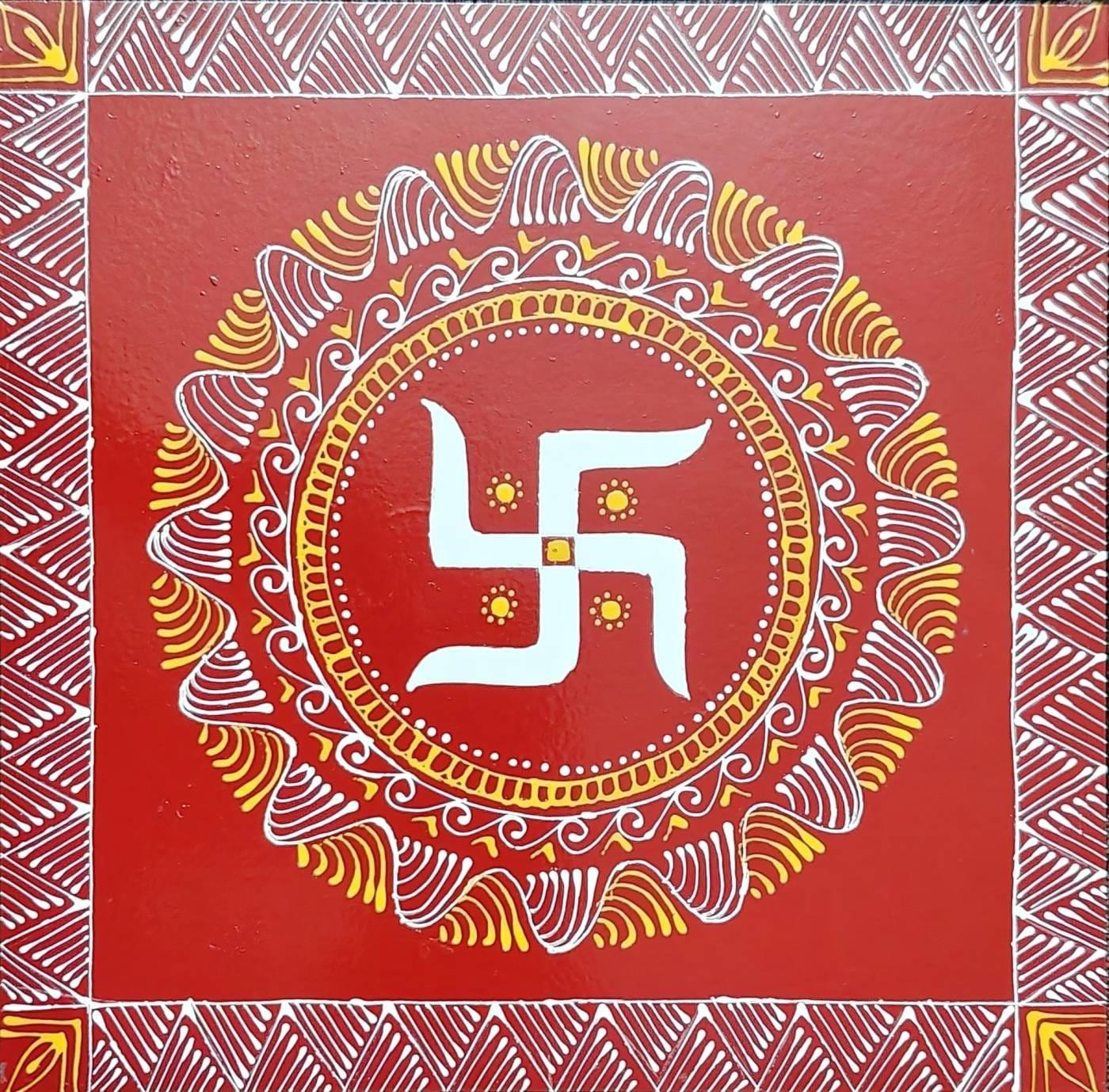 Aipanart Decorations Swastik  Aipan W88