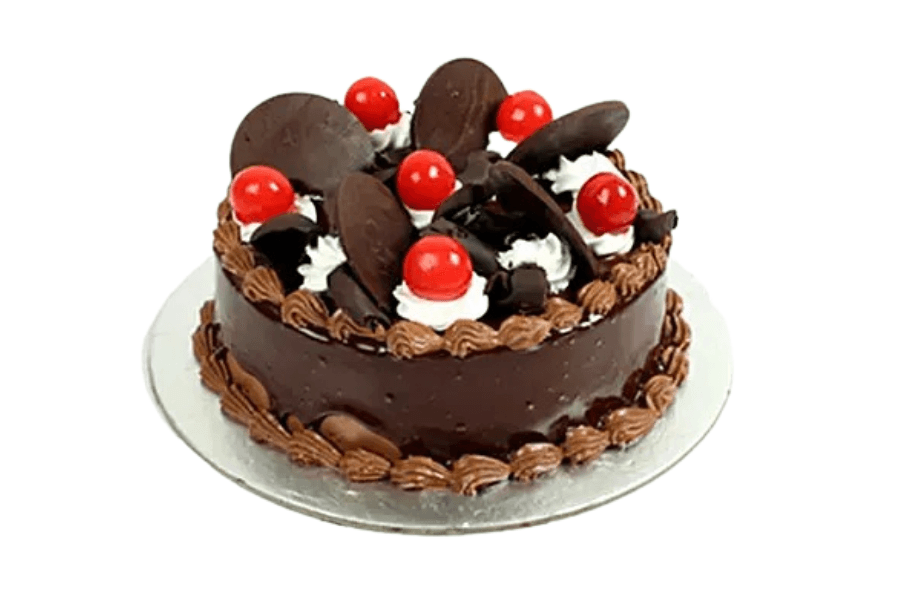 Red Cherry Truffle Cake