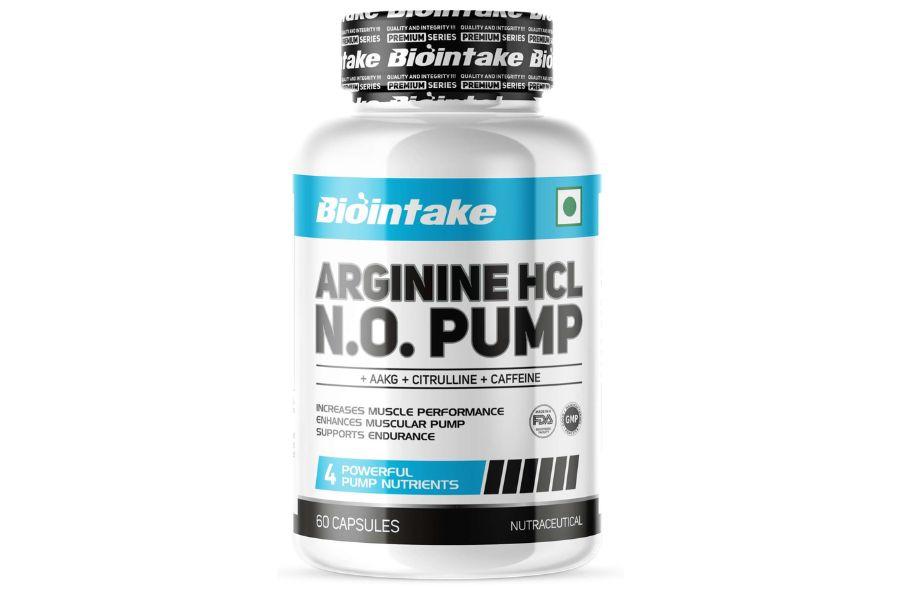 Biointake Arginine HCL NO Pump 60caps