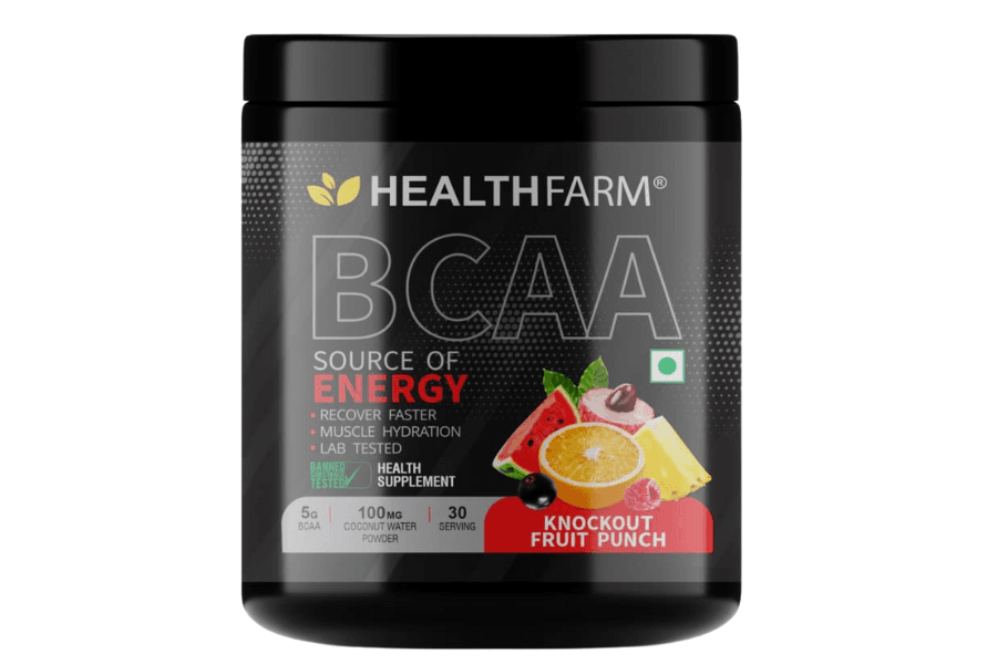 Healthfarm BCAA (Knockout Fruit Punch) 180gm