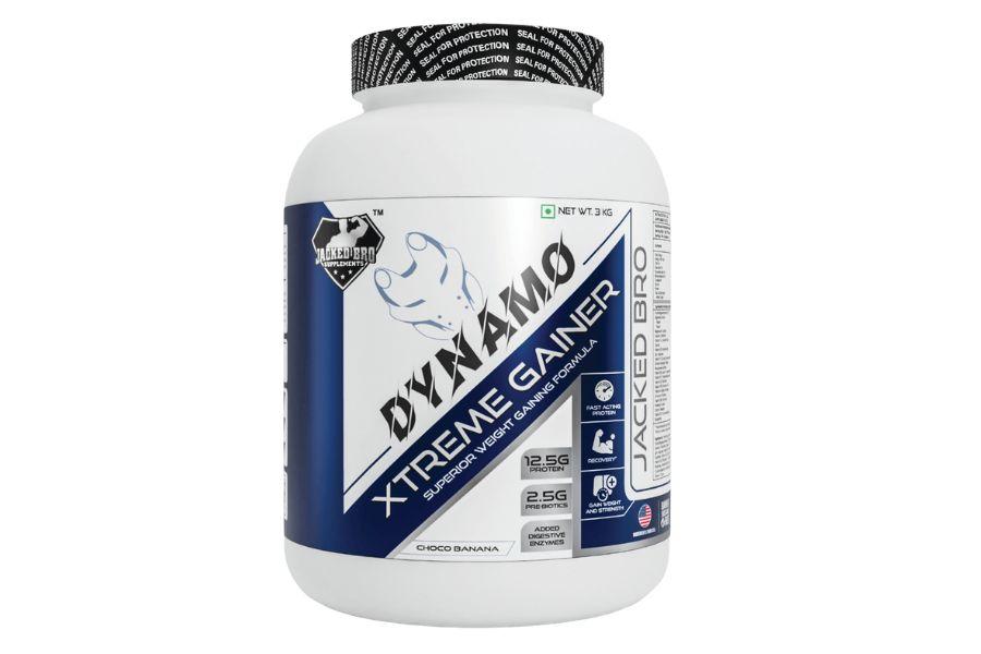 Jacked Bro Dynamo Extreme Gainer (Choco Banana) 3kg- Get Shaker Free