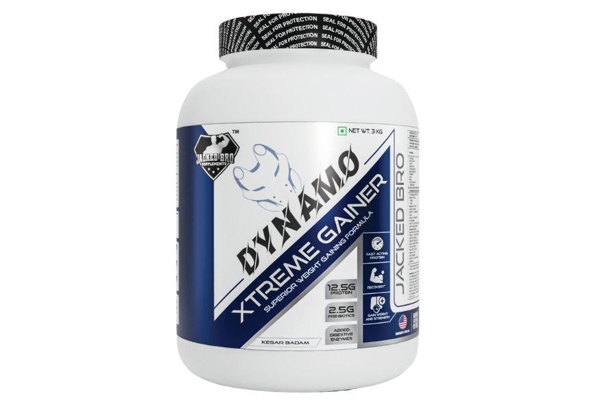 Jacked Bro Dynamo Extreme Gainer (Kesar Badam) - 3kg - Get Shaker Free