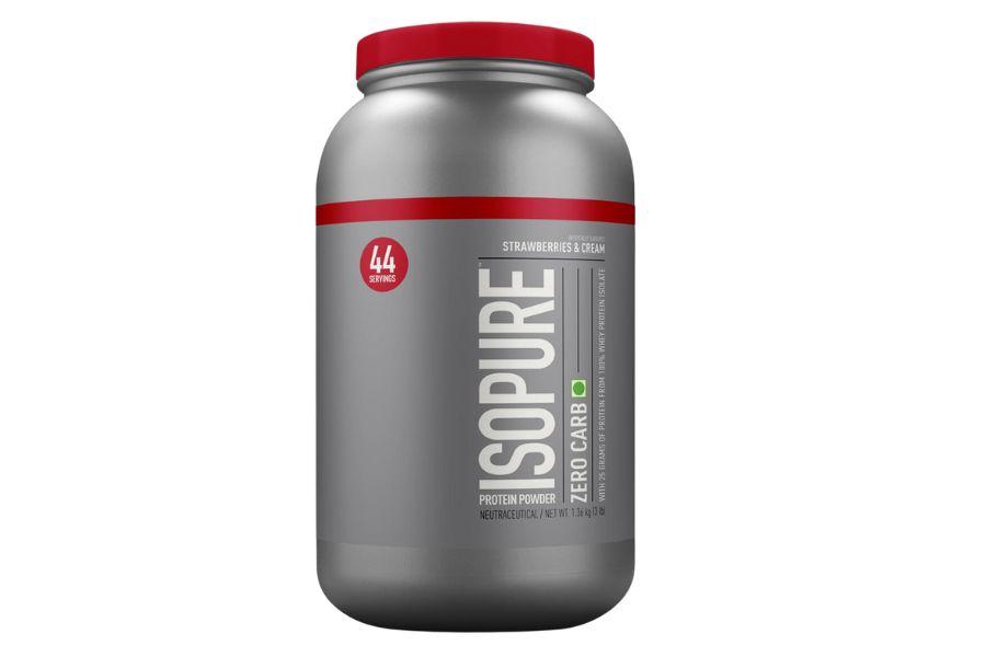 Isopure Zero Carbs (strawberries and cream) 3lbs - Get Shaker Free