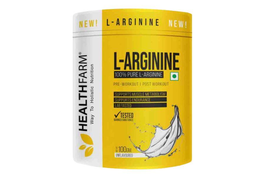 Healthfarm L Arginine Powder (Unflavoured) 100gm