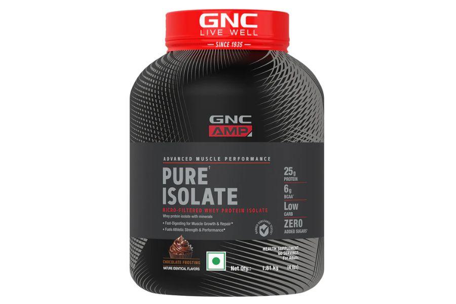 GNC Pure Isolate (Chocolate Frosting) 1.8kg - Get Shaker Free