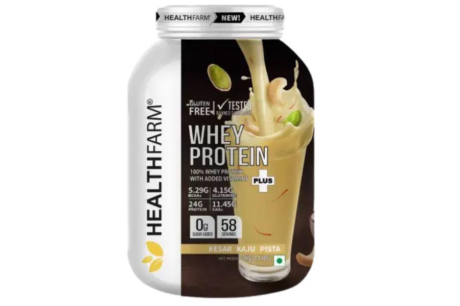 Healthfarm Whey Protein Plus (Kesar Kaju Pista) 2kg