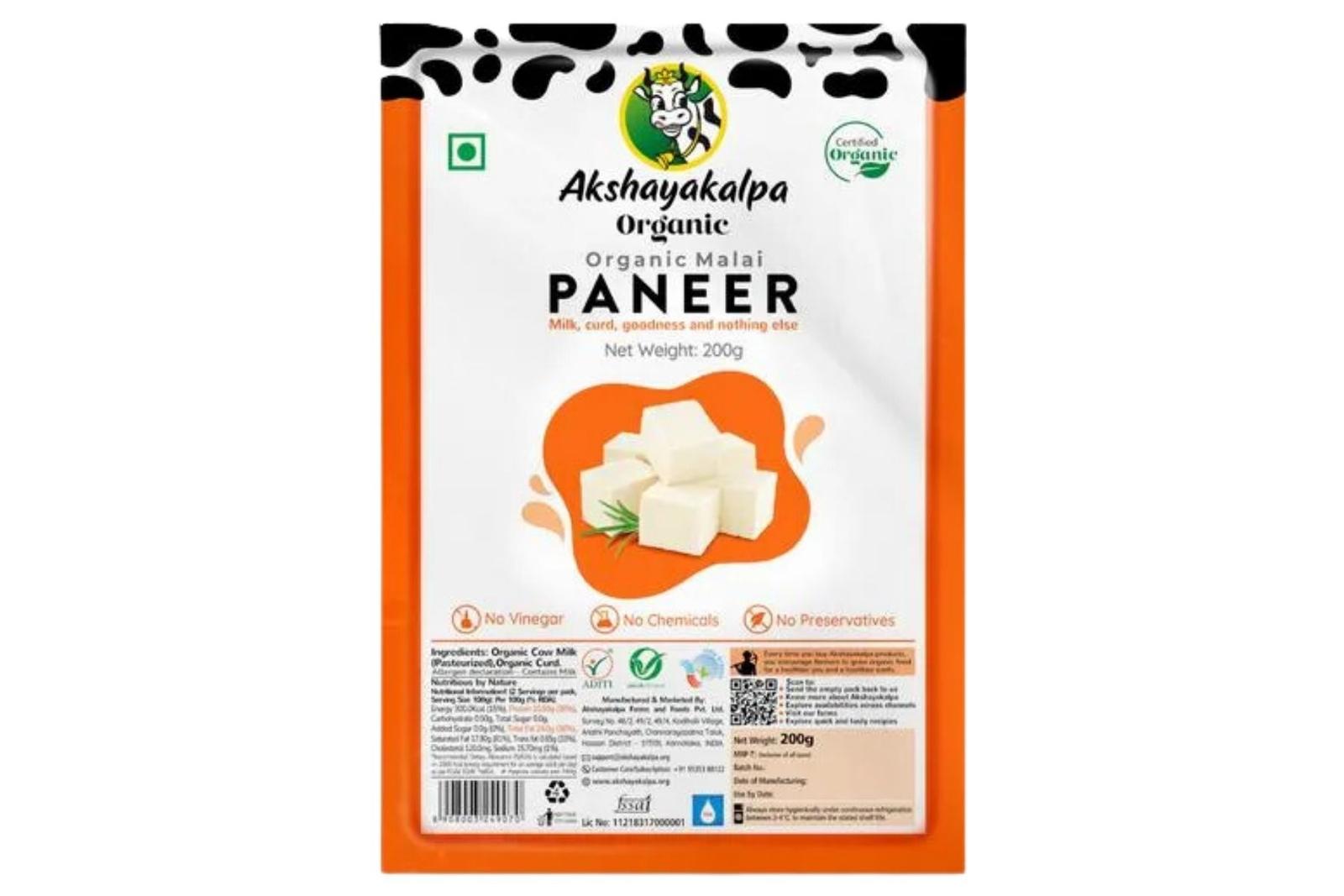 Akshayakalpa Organic Malai Paneer