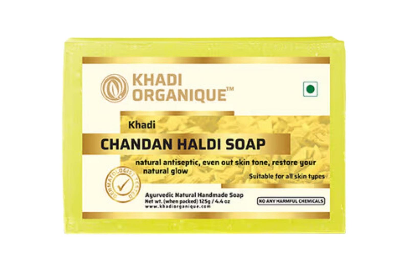 Khadi Organique Chandan Haldi Soap