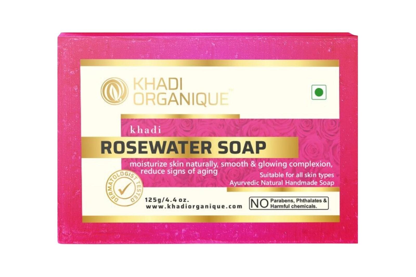 Khadi Organique Rosewater Soap