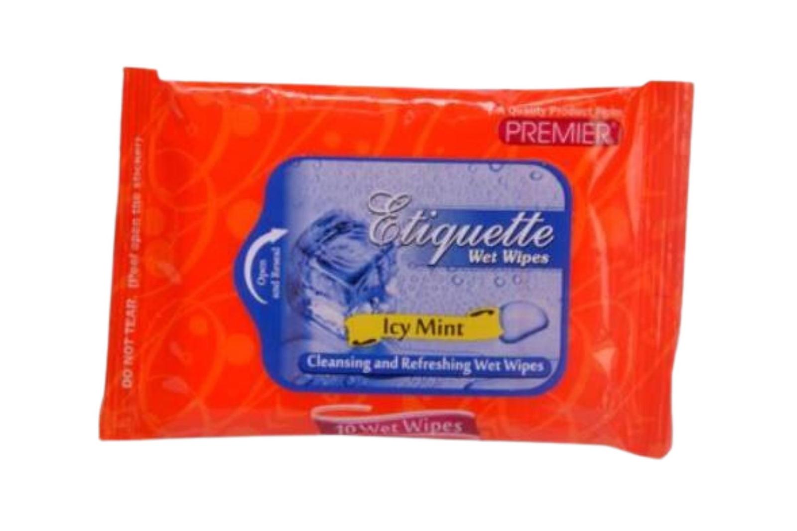 Premier Ice Mint Wet Wipes