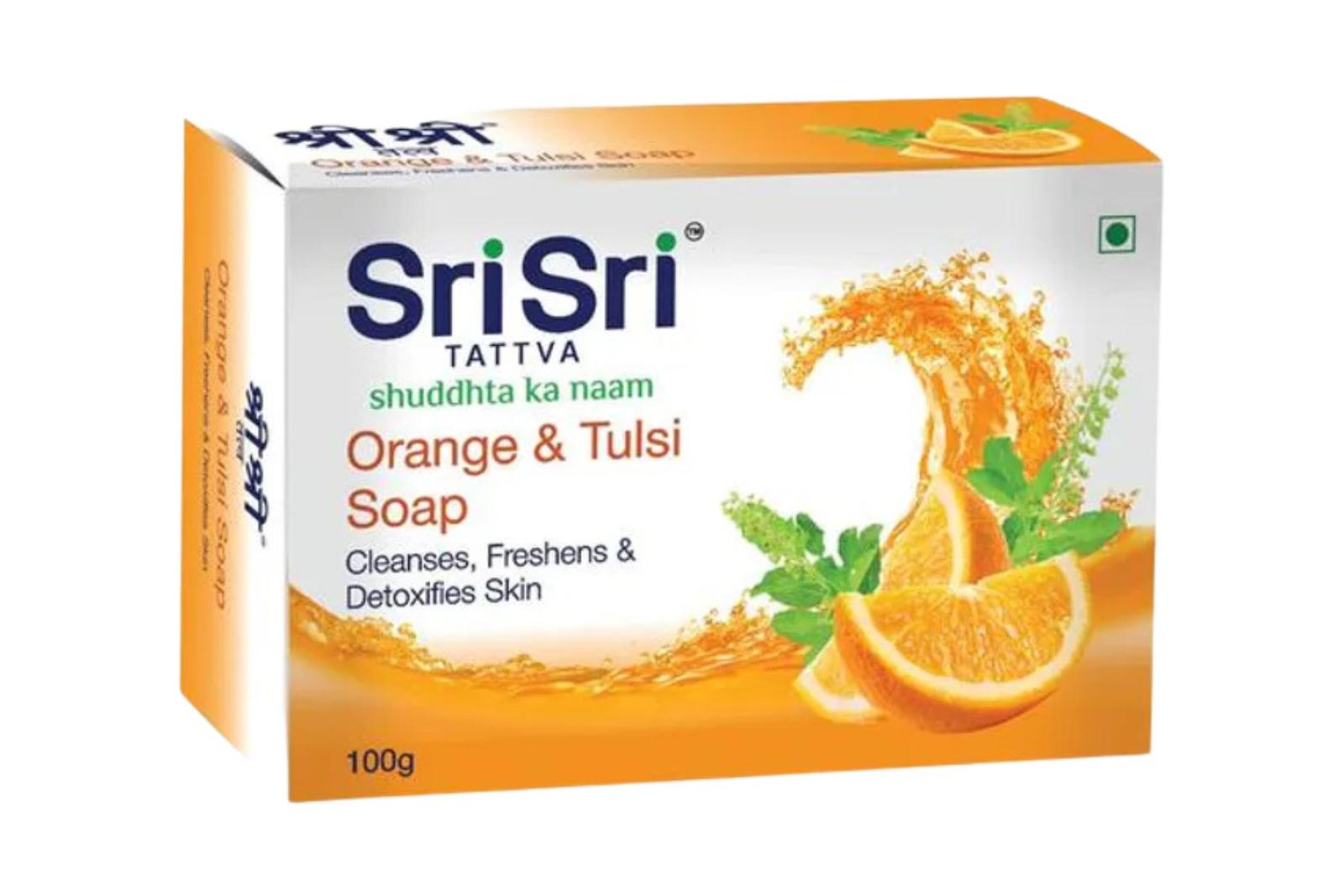 Sri Sri Tattva Orange & Tulsi Soap