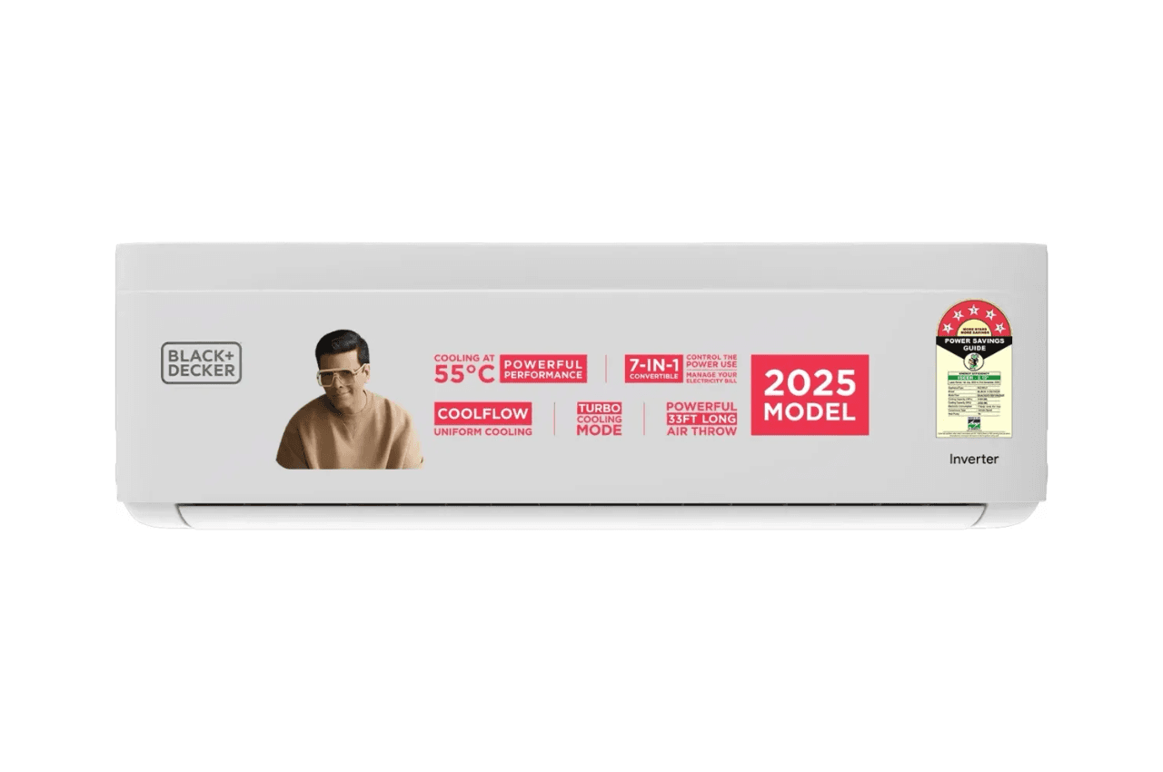 Black & Decker BXACN3I515BP1IN 1.5 Ton 5 Star 2025 Inverter Split AC