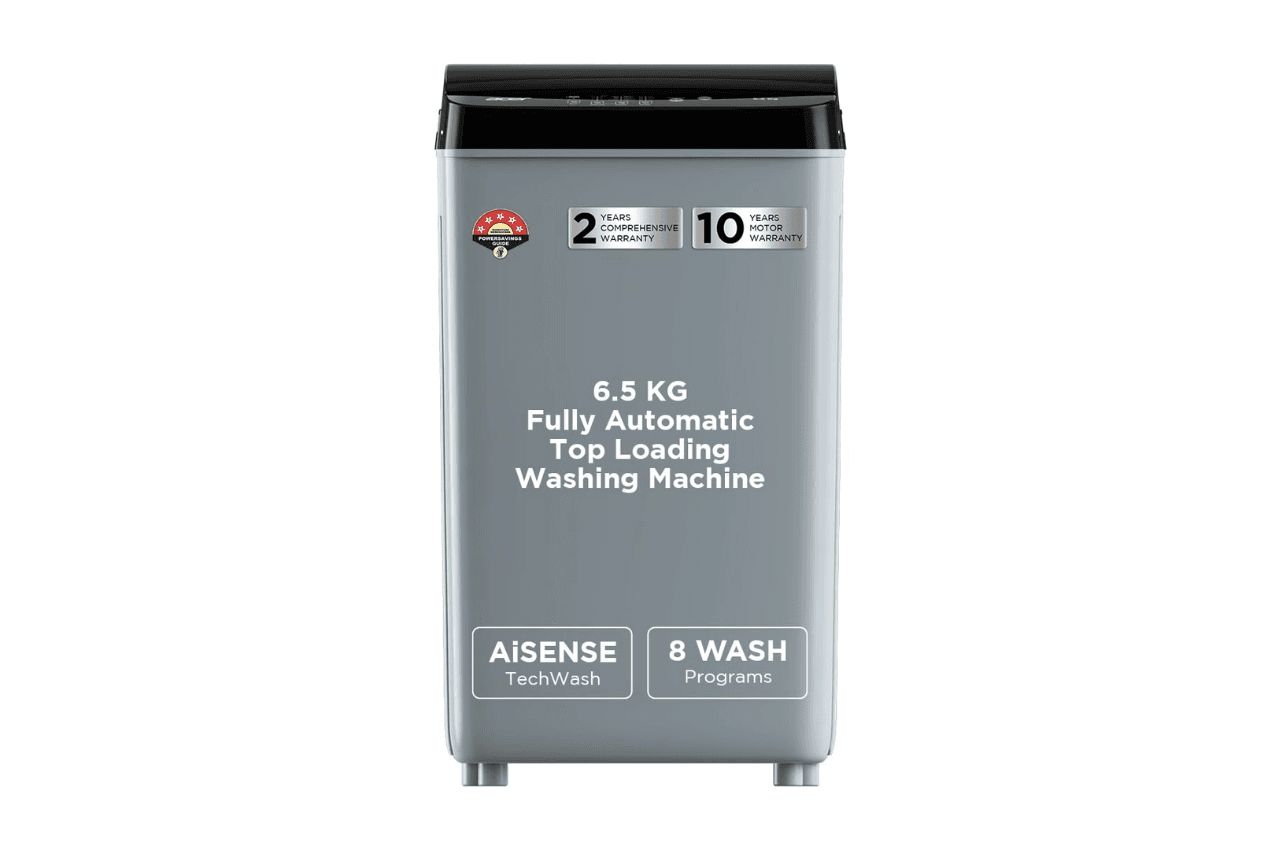 Acer 6.5 Kg 5 Star Fully-Automatic Top Loading Washing Machine (AR65HFATLH1C1LG24D, Light Grey,8 Wash Programs, Magic Filter, Robust Motor)