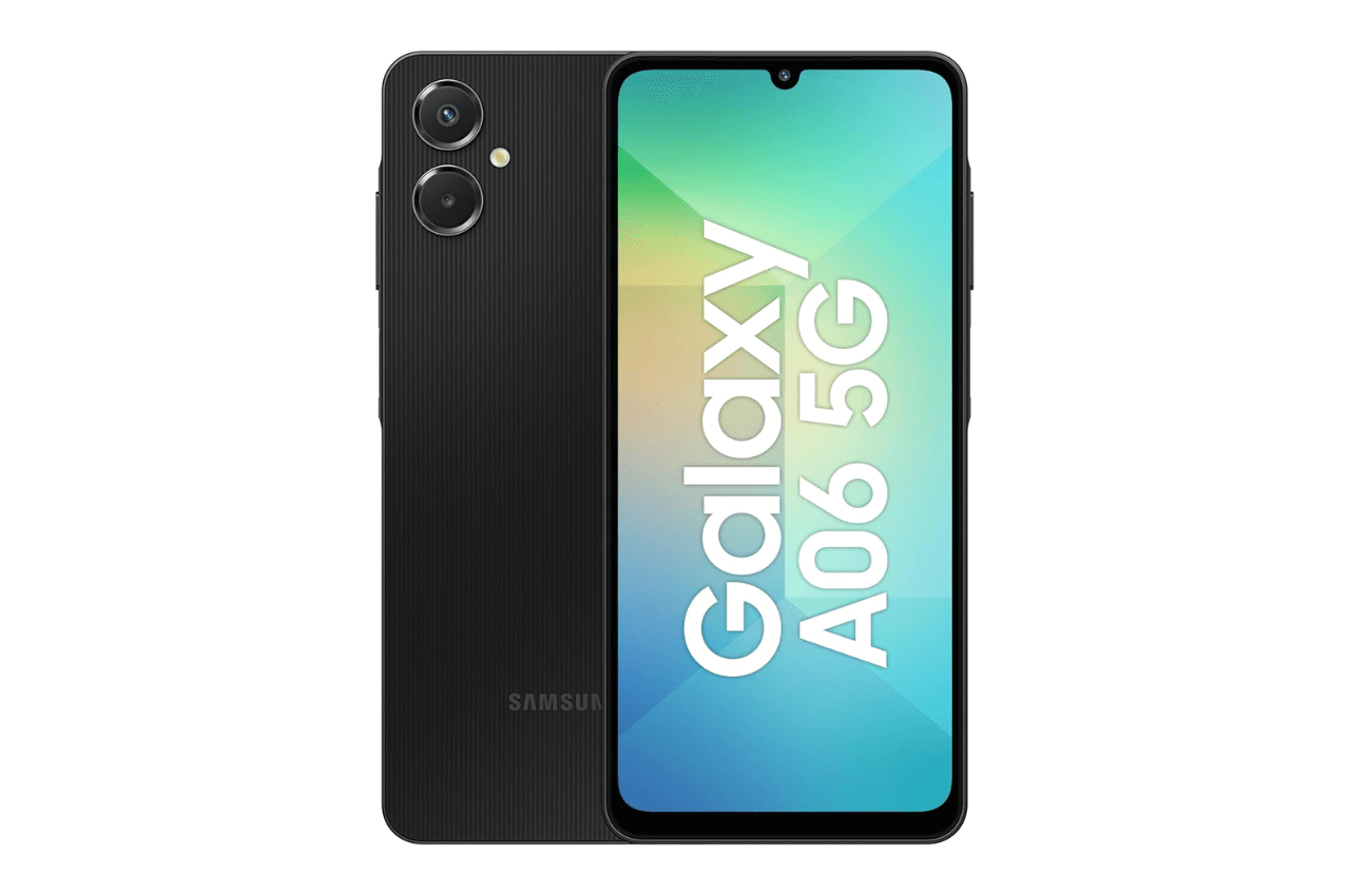 Samsung Galaxy A06 5G (Black, 6GB RAM, 128GB Storage) | 50MP Dual Camera | 4 Gen OS Upgrades | IP54 Rating | Voice Focus