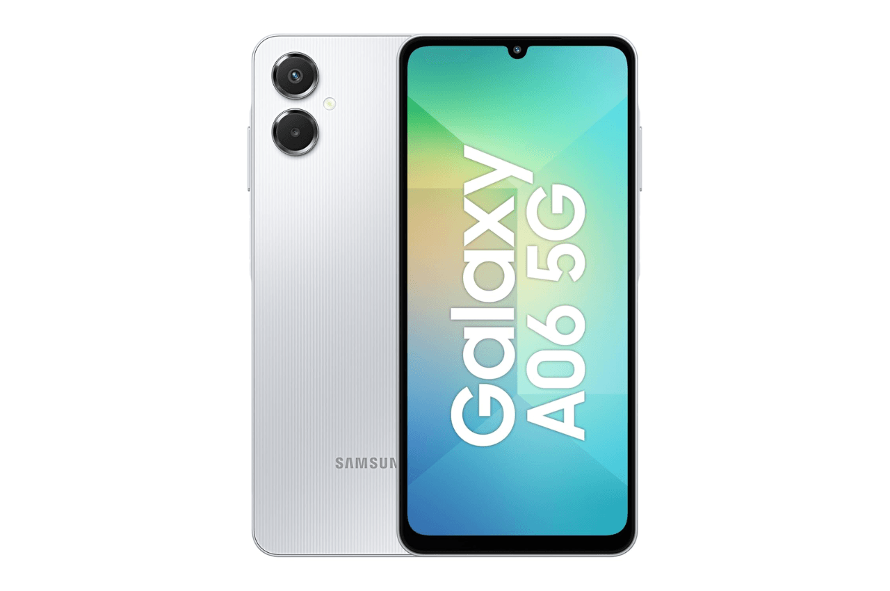 Samsung Galaxy A06 5G (Gray, 4GB RAM, 128GB Storage) | 50MP Dual Camera | 4 Gen OS Upgrades | IP54 Rating | Voice Focus