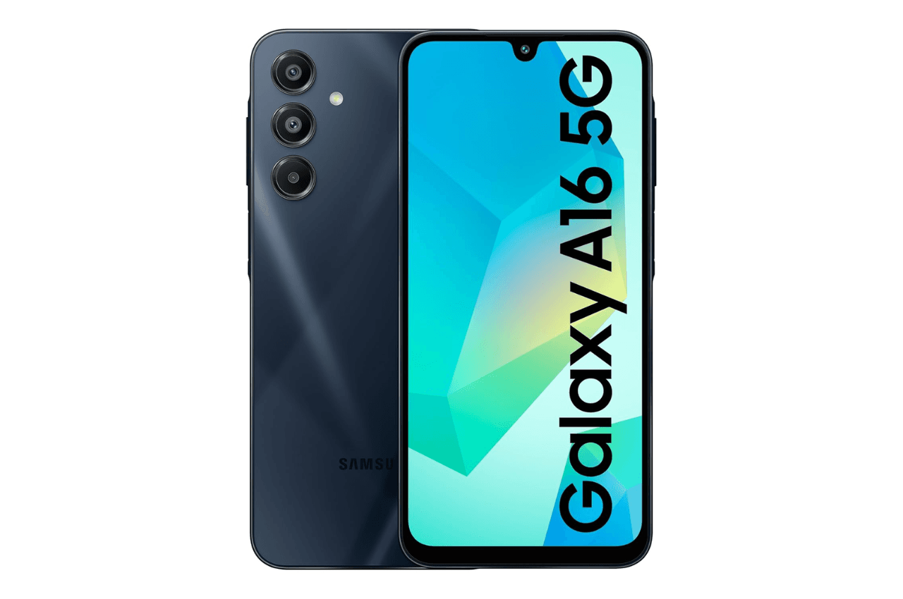 Samsung Galaxy A16 5G (Blue Black, 8GB RAM, 128GB Storage) | Super AMOLED | 50MP Triple Camera with Ultra Wide Lens | 6 OS & 6 Years Security Updates | IP54 | Tap & Pay | 5000mAh
