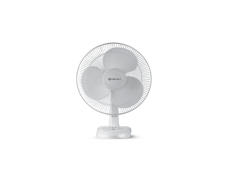 Bajaj Esteem 400 MM Table Fan | Table Fan For Kitchen & Home | High Air Thrust | High Speed | Overload Thermal Protection | Full Copper Motor | Silent Operation | 1-Yr Warranty 【White】