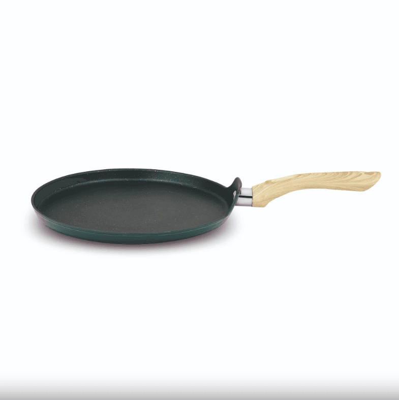 United Ekta Dosa Tawa Teal Blue + Gold Spatter - 280mm (PF0332)