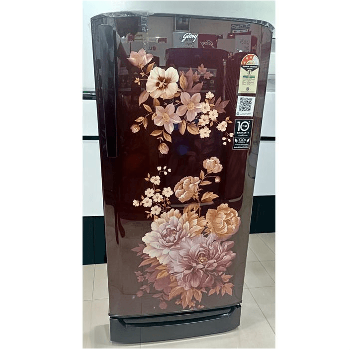 Godrej RD ERIOPLS 205CN THF FA WN 183 Litre Flora Blue 3 Star Single Door Refrigerator 52141501SD03963