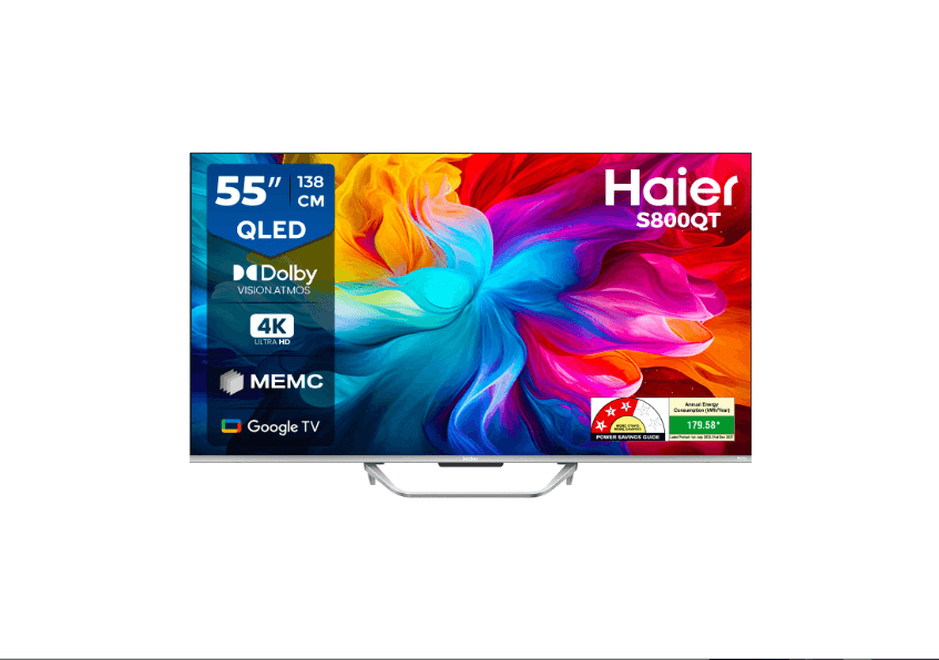 Haier QLED S800QT Series 139cm(55) 4K Smart Google TV With Dolby Vision. Atmos