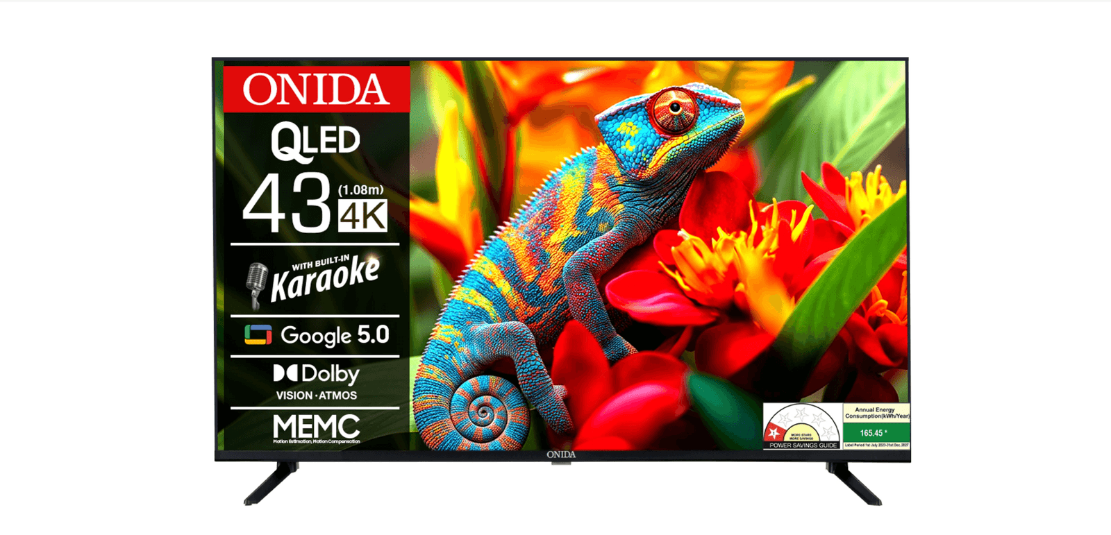 ONIDA 43" QLED ULTRA HD SMART GOOGLE TV Q43UGFD