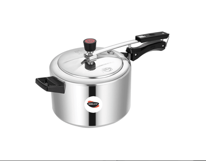 Bajaj Nirlep NutriHealth 5 Litre Inner Lid Aluminium Pressure Cooker