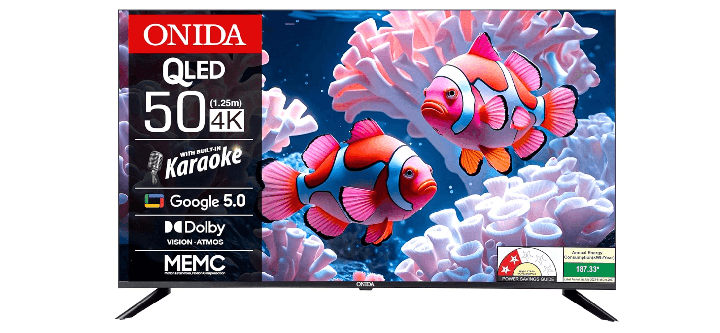 Onida 126 cm (50 inches) Nexg Series 4K QLED Smart Google TV Q50UGFD
