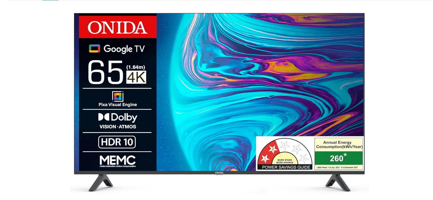 ONIDA 65" ULTRA HD SMART ROCK GOOGLE TV 65UGID-R