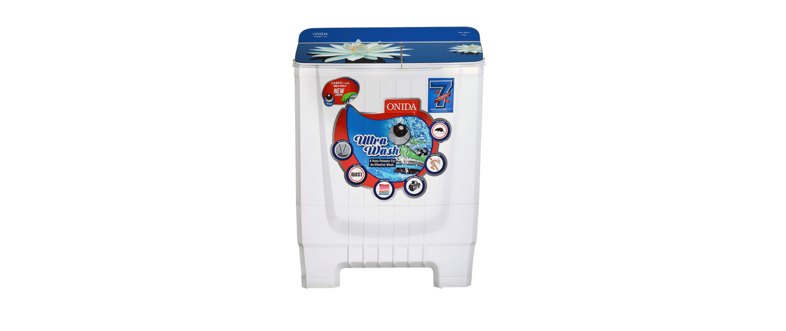 ONIDA 8 KG 5 Star Semi-Automatic Washing Machine Top Load S80OG
