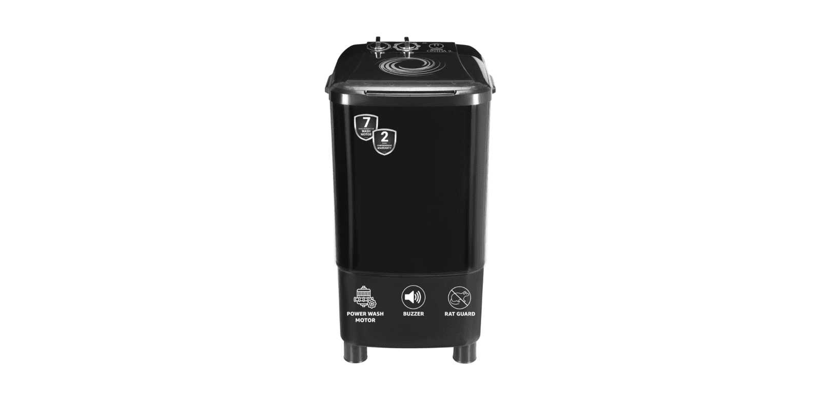 ONIDA 9 kg Washer only Black (W90GR CYCOLNE BLACK)