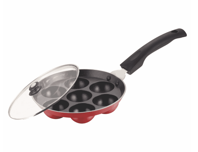 United Ekta Appam tawa with glass lid 7 craters (PK0703)