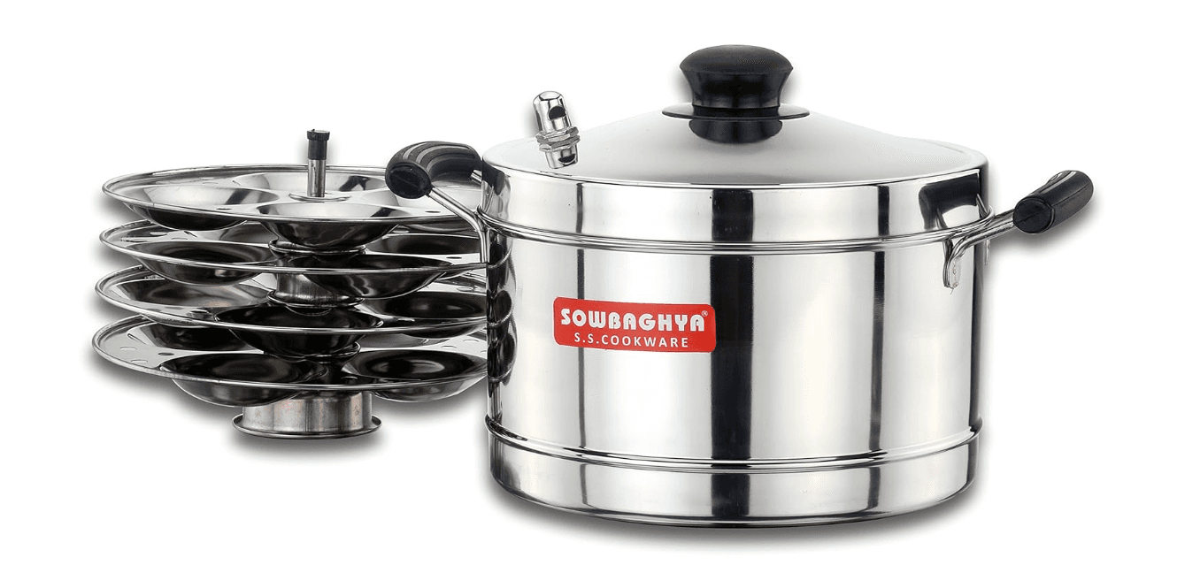 Ultima IB Stainless Steel Idly Cooker (4 plates)