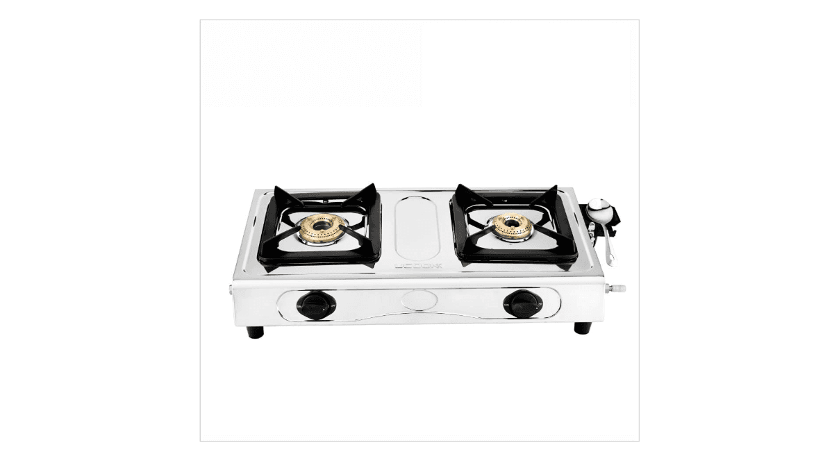 UCOOK JUNTO Basic 2B Series 2 Burners Gas Stove Stainless Steel Cooktop