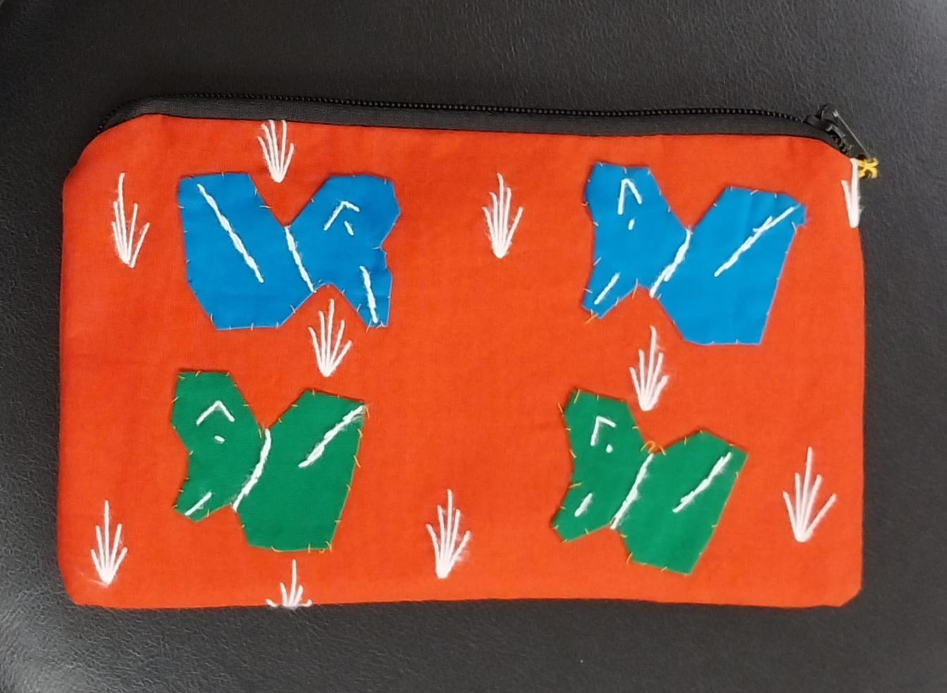 Applique Red Purse_k64