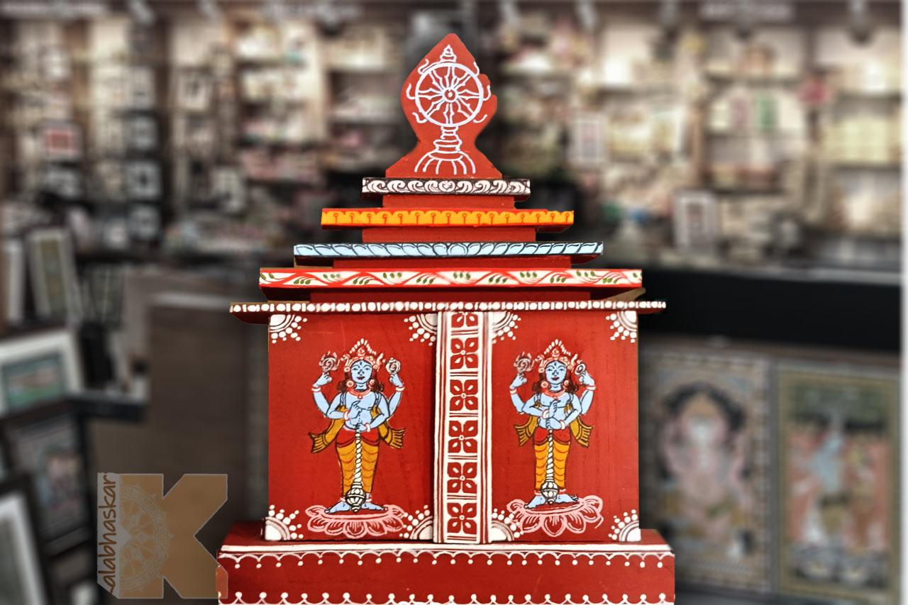 Wood Carving Medium Temple