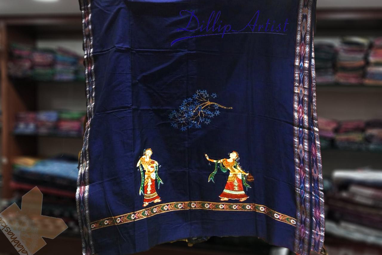Pattachitra  Paintings Dupatta_k9