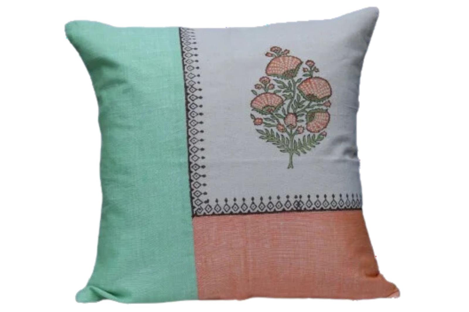 Block Printed Cushion Cover