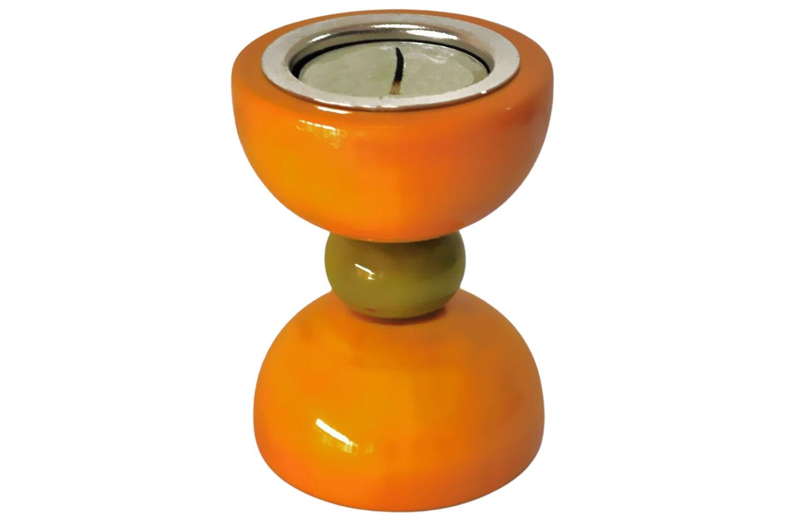 Channapatna Hour Glass Candle Holder