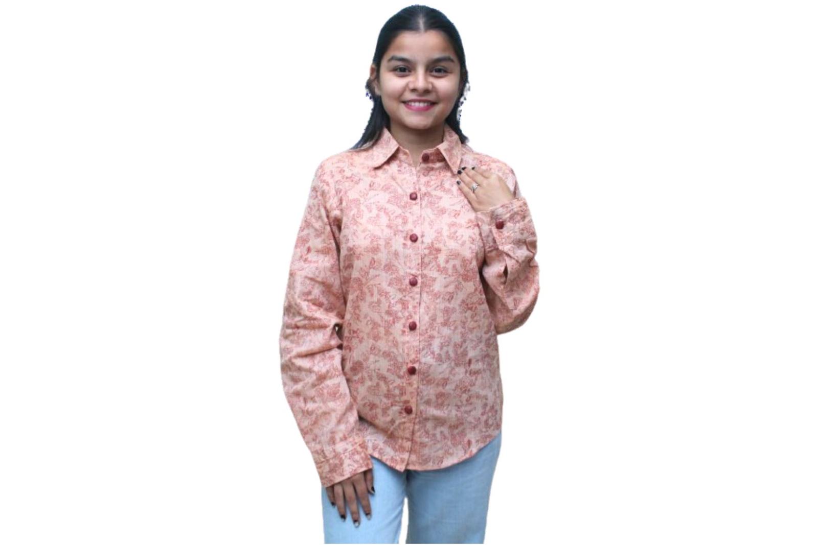 Block Printed Women Shirt